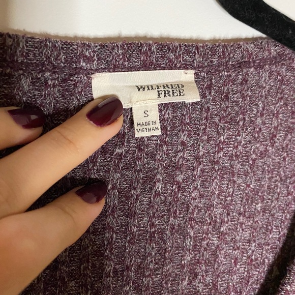 Wilfred Free Bittar Cropped Long Sleeve - Purple - Picture 5 of 8